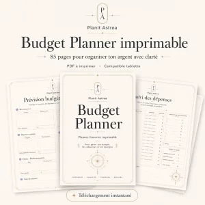 Budget Planner imprimable 85 pages pour organiser ton argent avec clarté
