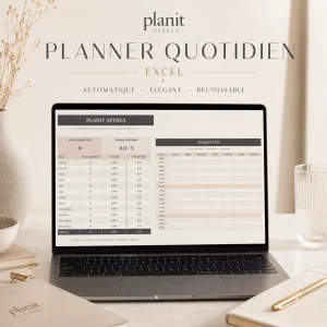 Planner quotidien Excel automatique PlanIt Astrea